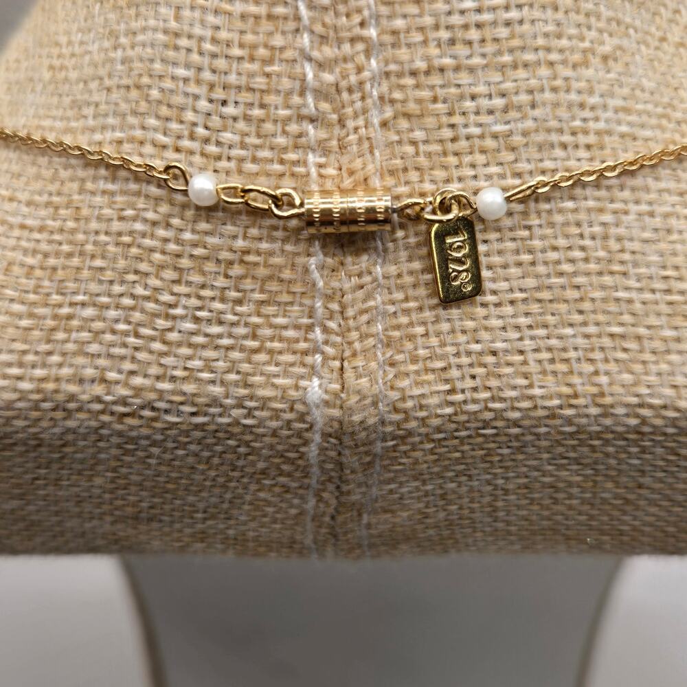 Vintage Signed 1928 Jewelry Co Watch Necklace - Victorian Revival - Picture 11 of 12